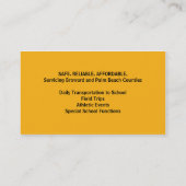 多くのバススクールバスの名刺 名刺 (裏面)