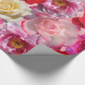 多くのバラ包装紙 ラッピングペーパー (角)