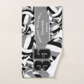 多くのバレーボールのスポーツチームはブラックグレーを贈る ハンドタオル (ハンドタオル)