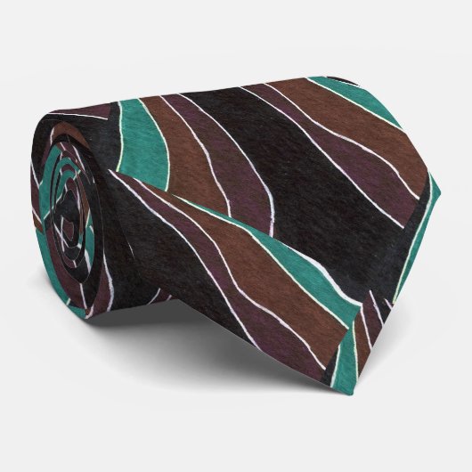 「多くのパス」抽象デザインの結び目 ネクタイ (ロール)