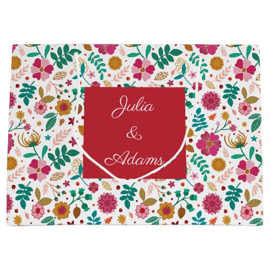 多くのヒュードホワイト抱き枕 ラージペーパーバッグ (正面)