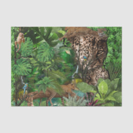 多くのヒョウの柔らかい日焼け色の繰り返しパターン 薄葉紙