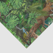 多くのヒョウの柔らかい日焼け色の繰り返しパターン 薄葉紙 (詳細)