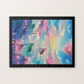 多くのフラグカラフル抽象芸術アート ジグソーパズル (横)