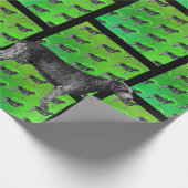 多くのブラックアイリッシュウルフハウンド ラッピングペーパー (角)