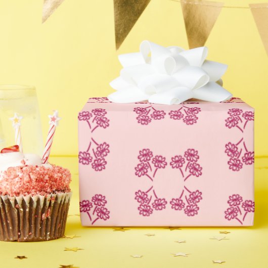 多くのブーケの包装紙 ラッピングペーパー (誕生日パーティー)