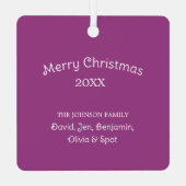 多くのプロジェクトを縫う少し時間パーソナライズされた メタルオーナメント (裏面)