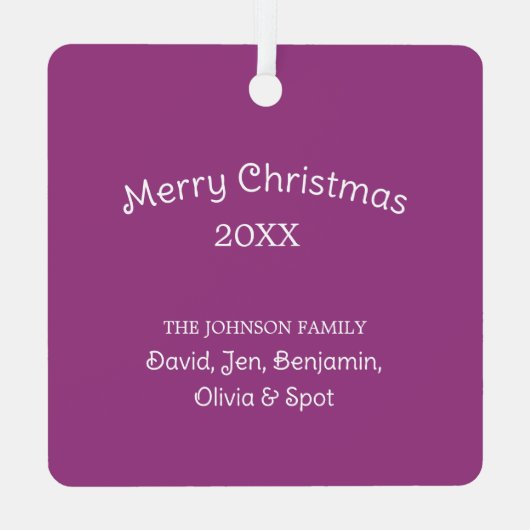 多くのプロジェクトを縫う少し時間パーソナライズされた メタルオーナメント (裏面)