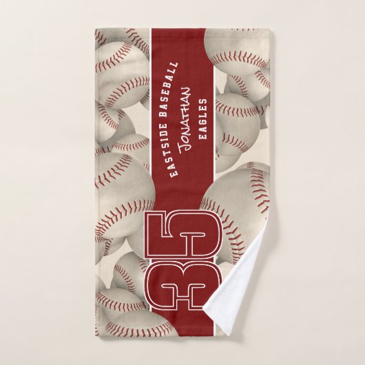 多くのベースボールのソフトボール選手とチーム名 ハンドタオル (ハンドタオル)
