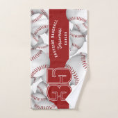 多くのベースボールカスタム選手とチーム名 ハンドタオル (ハンドタオル)