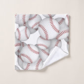 多くのベースボールカスタム選手とチーム名 バスタオルセット (ウォッシュタオル)