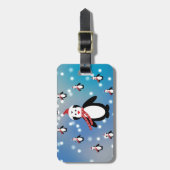 多くのペンギン ラゲッジタグ (正面縦)