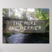 多くのメリーことば橋の写真ポスター ポスター (正面)