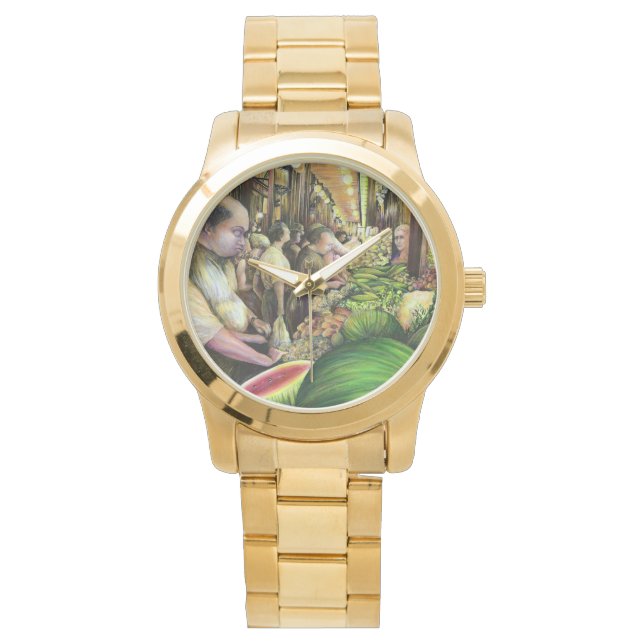 多くの人々、多くのメロン、ブダペスト 腕時計 (正面)