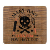 多くの人が食べここで死んだ引用文はほとんどなおもしろいい カッティングボード (正面)