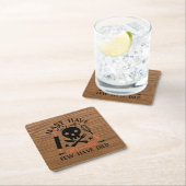 多くの人が食べここで死んだ引用文はほとんどなおもしろいい スクエアペーパーコースター (インサイチュ)