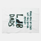 多くの人はパパですが、特別な人だけ実験室のパパです キッチンタオル (横)