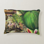 多くの人、多くのメロン、ブダペスト アクセントクッション (裏面)