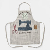 多くの作品を縫い、小さな部屋を縫う エプロン (正面)