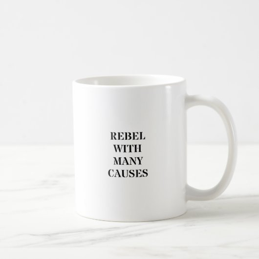 多くの原因で反逆する コーヒーマグカップ (右)