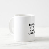 多くの原因で反逆する コーヒーマグカップ (正面左)