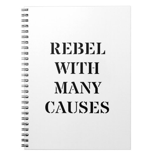 多くの原因で反逆する ノートブック (正面)