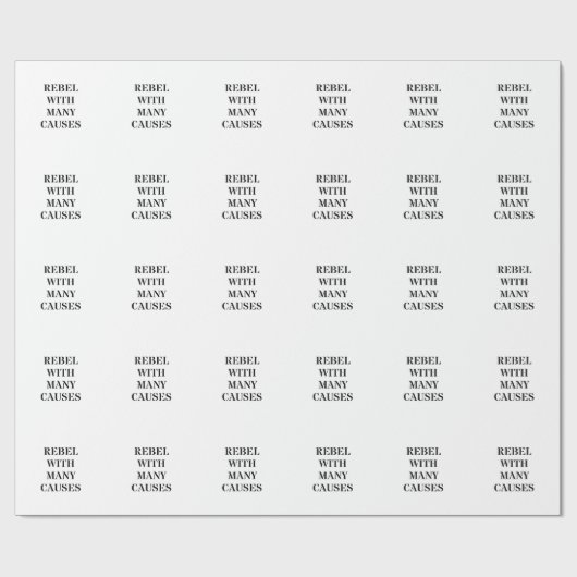 多くの原因で反逆する ラッピングペーパー (フラット)