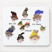 多くの友人は決してあまりにも多くのマウスパッドを持つことができない マウスパッド (正面)