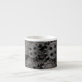 多くの古い錆ついた金属のギアか機械部品 エスプレッソカップ (正面)