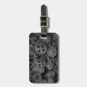 多くの古い錆ついた金属のギアか機械部品 ラゲッジタグ (正面縦)