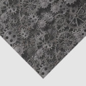 多くの古い錆ついた金属のギアか機械部品 薄葉紙 (詳細)