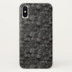 多くの古い錆ついた金属のギアか機械部品 iPhone X ケース