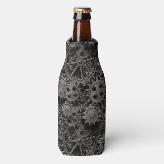多くの古い錆びた金属ギアまたは機械部品 ボトルクーラー (ボトル正面)