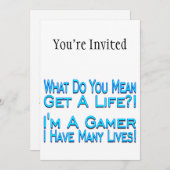 多くの命を狙うゲーマー 招待状 (正面/裏面)