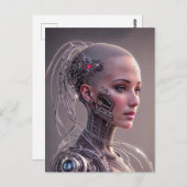 多くの回路を持つサイボーグ ポストカード (正面/裏面)