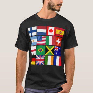 多くの国家のTシャツの16旗、マグ、多く Tシャツ