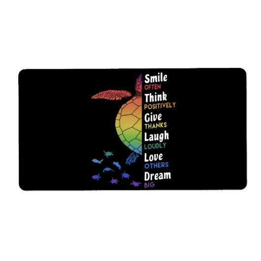 多くの場合、考え肯定的に、与え主張感謝してい ラベル (正面)