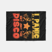 多くの場所でパニック。ディスコだけではない フリースブランケット (正面(横))