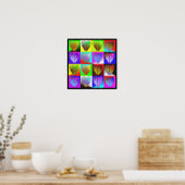 多くの壊れたハート ポスター (キッチン)