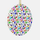 多くの多くのウクレレ セラミックオーナメント (右)