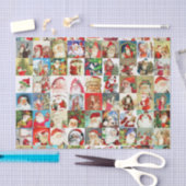 多くの多くのヴィンテージサンタクロース 薄葉紙 (クラフト)