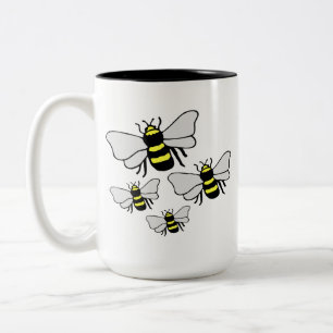 多くの多くの蜂のコーヒー・マグ ツートーンマグカップ