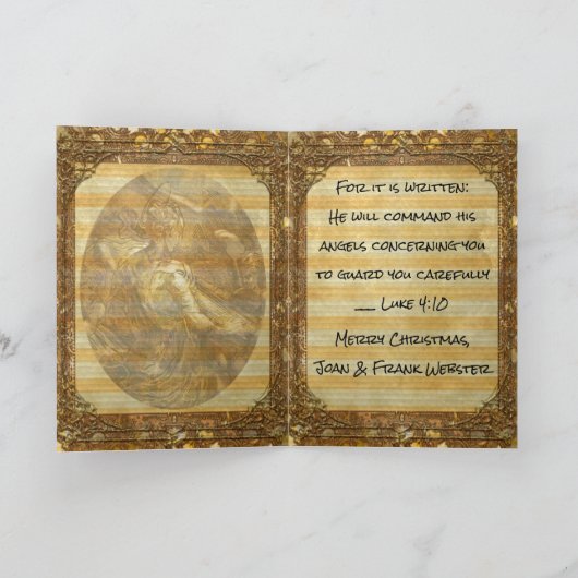 多くの天使のクリスマスの声 シーズンカード (内部)