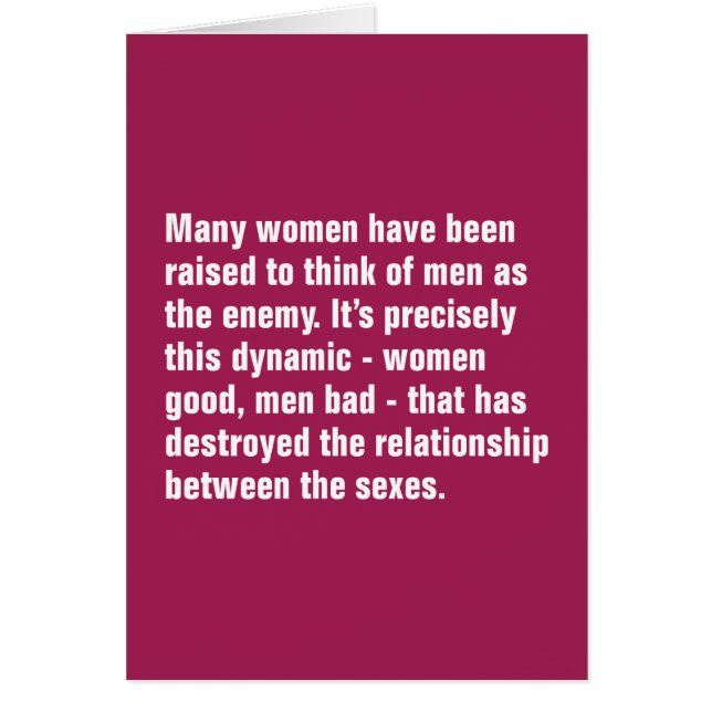 多くの女性は人の考えるために…育てられました (正面)