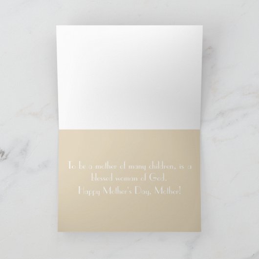 多くの子どもの母 カード (内部)
