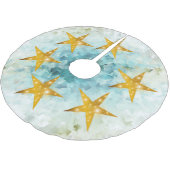 多くの小さなグレーとブルーのダイヤモンドがブラシをかけたポリエステル ブラッシュドポリエステルツリースカート (アングル)