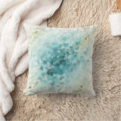 多くの小さな灰色と青のダイヤモンド クッション (ブランケット)