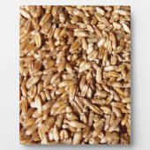 多くの小さな生鮮の小麦のパターン フォトプラーク (正面)