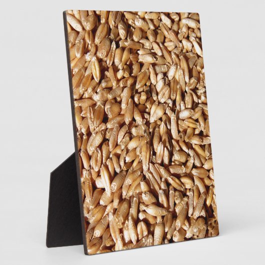 多くの小さな生鮮の小麦のパターン フォトプラーク (側面)