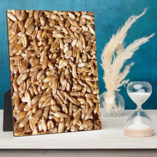 多くの小さな生鮮の小麦のパターン フォトプラーク (側面)